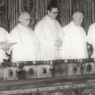 1977 - Chorgebet in der Pfarr- und Klosterkirche Windberg