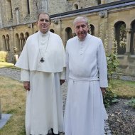 2018 - Generalkapitel in Rolduc - Generalabt Jos Wouters und Generalabt em. Thomas Handgrätinger