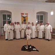 2023 - Visitation der Abtei Windberg - Visitatoren Abt Lukas Dikany, Stift Schlägl, und P. Eric Seghers, Abtei Averbode