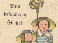 Ausstellung 'Ohne Fleiß kein Preis' -  Fleißbildchen mach(t)en Freude