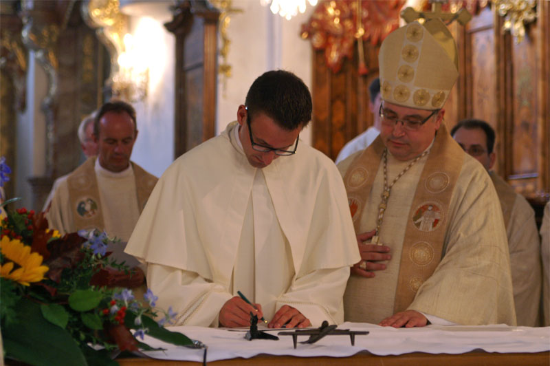 Feierliche Profess von Frater Felix