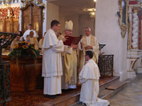 Feierliche Profess von Frater Felix