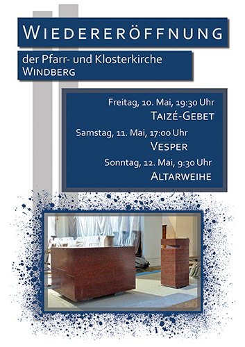 Einladung zur Altarweihe