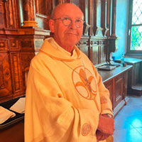 Höhepunkt des Jubiläums - Abt Denis Hendrickx aus der niederländischen Abtei Berne-Heeswijk