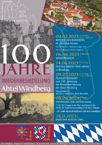 1923-2023 - 100 Jahre Wiederbesiedelung Kloster Windberg