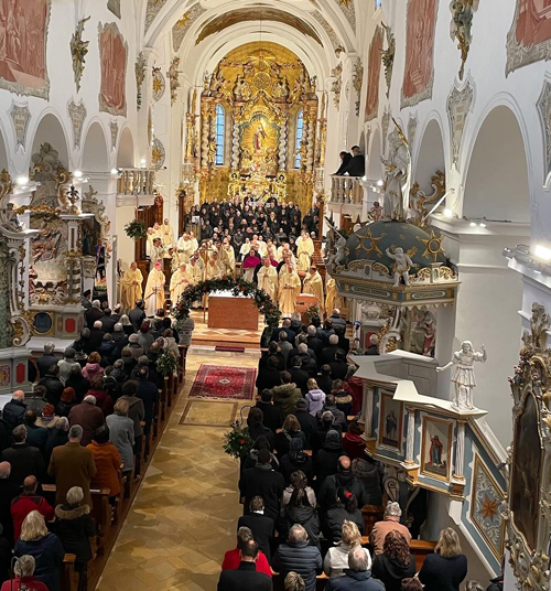 Benedkiton unseres Abtes Petrus-Adrian Lerchenmüller durch Bischof Rudolf Voderholzer