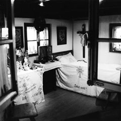 Ausstellung "Requiescat in pace" - Blick ins "Sterbezimmer"