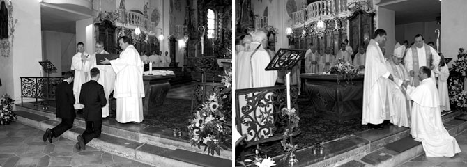 Profess von Fr. Rupert - Einkleidung von Fr. Nikolaus und Fr. Philipp-Neri